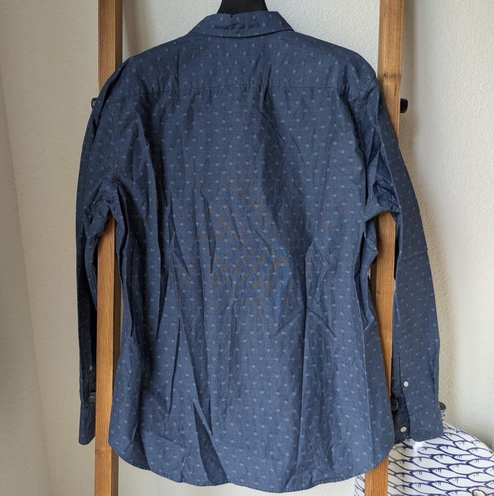 Bonobos Men Navy Patterned Casual Button Down Sli… - image 2